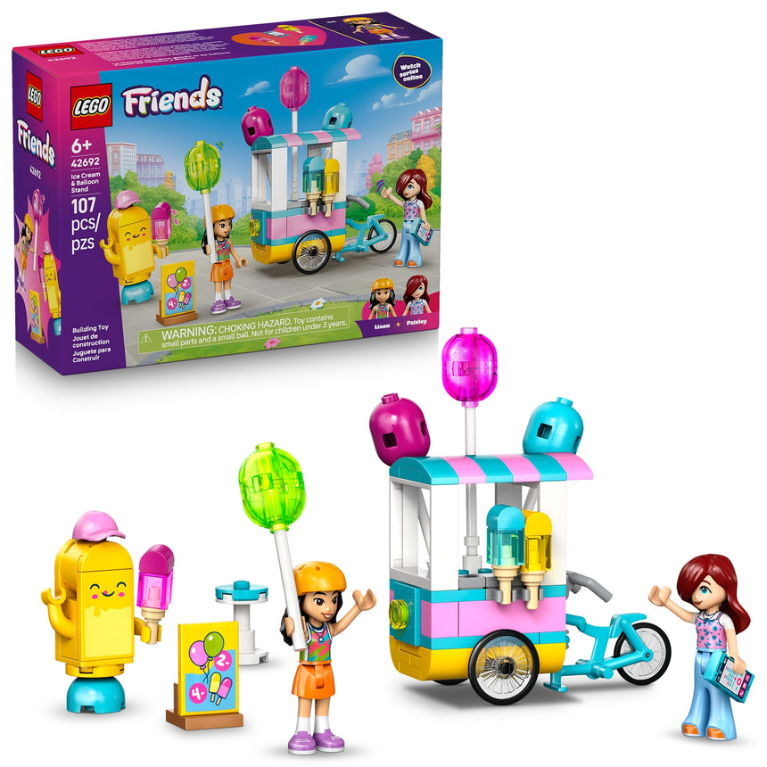 LEGO® Friends Le kiosque de crème glacée et de ballons-LEGO®-LGO-42692-CLÉMENT