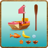 LEGO® ǀ Disney Moana La maison de village avec un bateau-LEGO®-LGO-43282-CLÉMENT