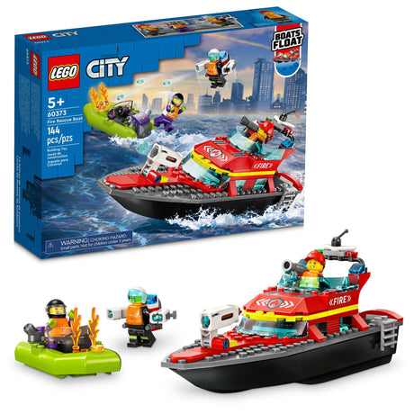 LEGO® City Le bateau de secours de pompiers-LEGO®-LGO-60373-CLÉMENT