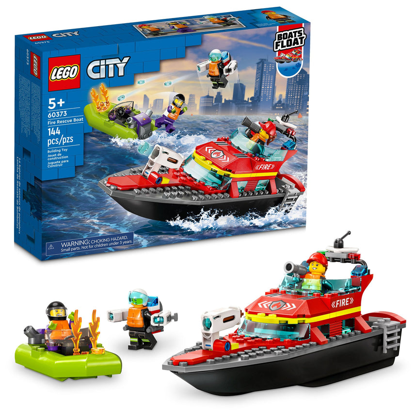 LEGO® City Le bateau de secours de pompiers-LEGO®-LGO-60373-CLÉMENT