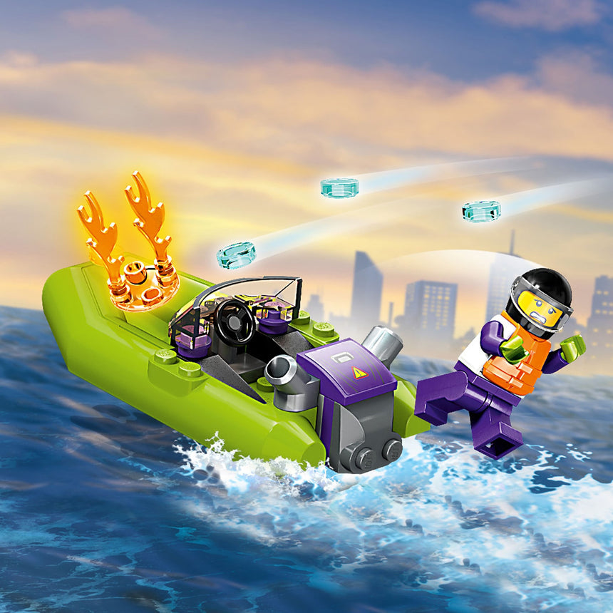 LEGO® City Le bateau de secours de pompiers-LEGO®-LGO-60373-CLÉMENT