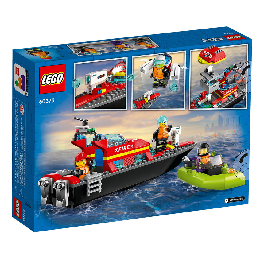 LEGO® City Le bateau de secours de pompiers-LEGO®-LGO-60373-CLÉMENT