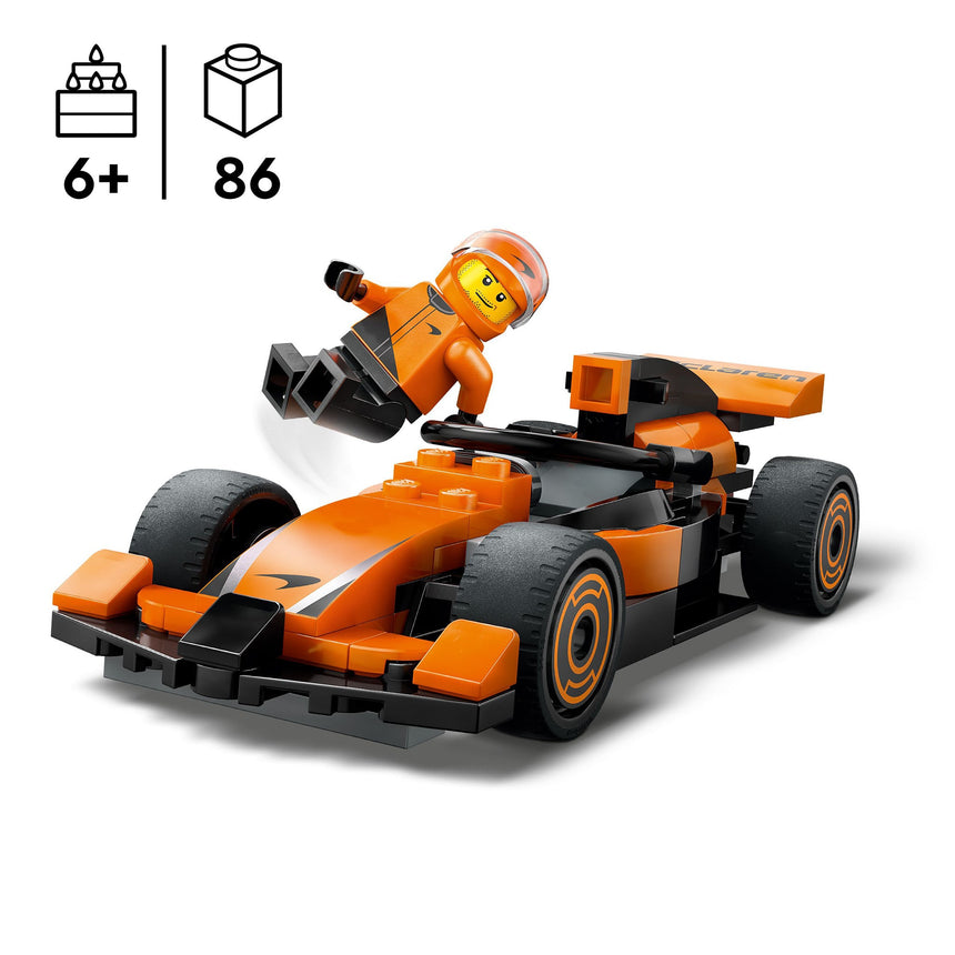 LEGO® City Le pilote de F1® avec la voiture de course McLaren-LEGO®-LGO-60442-CLÉMENT
