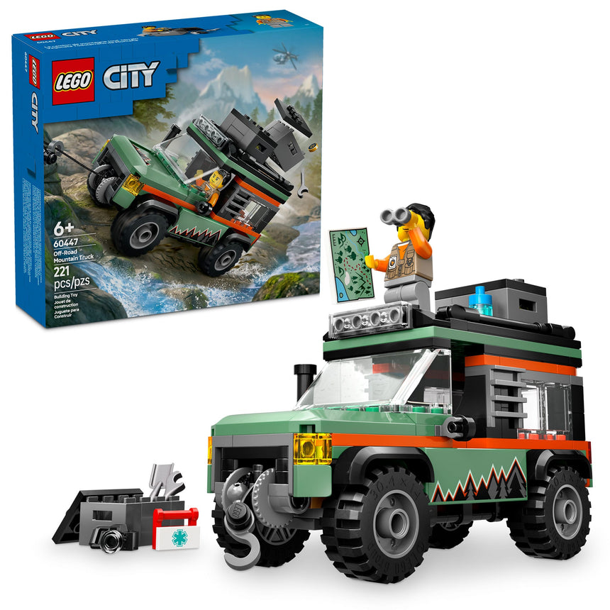 LEGO® City Le camion de montagne 4x4 tout-terrain-LEGO®-LGO-60447-CLÉMENT