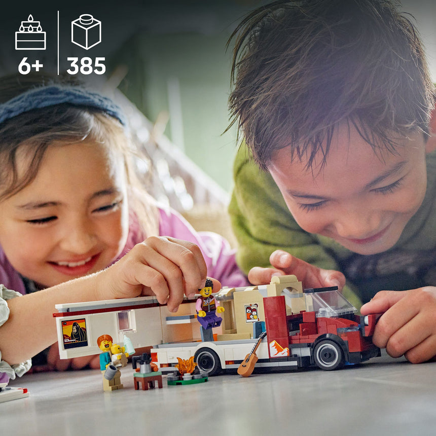 LEGO® City L’autocaravane d’aventure de vacances-LEGO®-LGO-60454-CLÉMENT