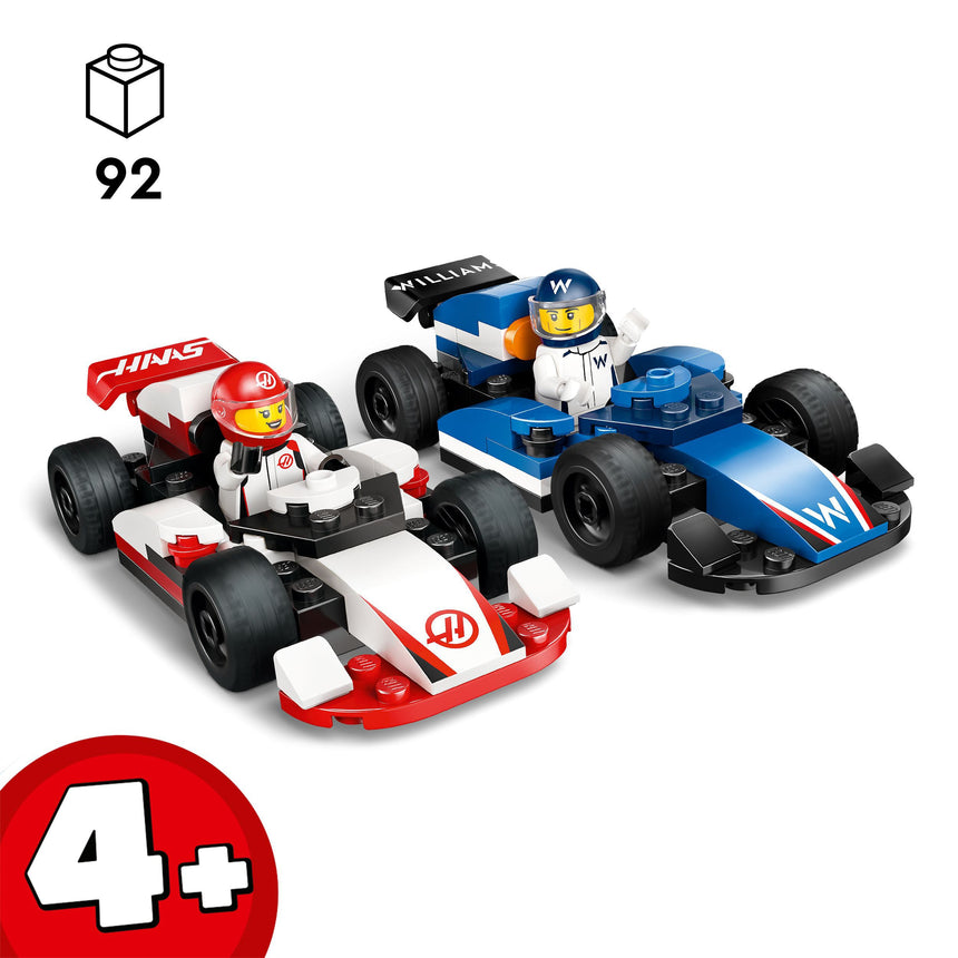 LEGO® City Les voitures de course de F1® Williams Racing et Haas F1®-LEGO®-LGO-60464-CLÉMENT