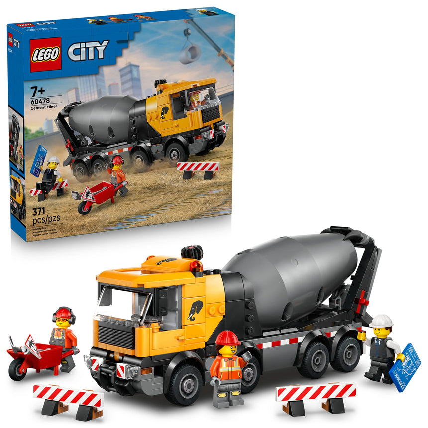 LEGO® City La bétonnière-LEGO®-LGO-60478-CLÉMENT