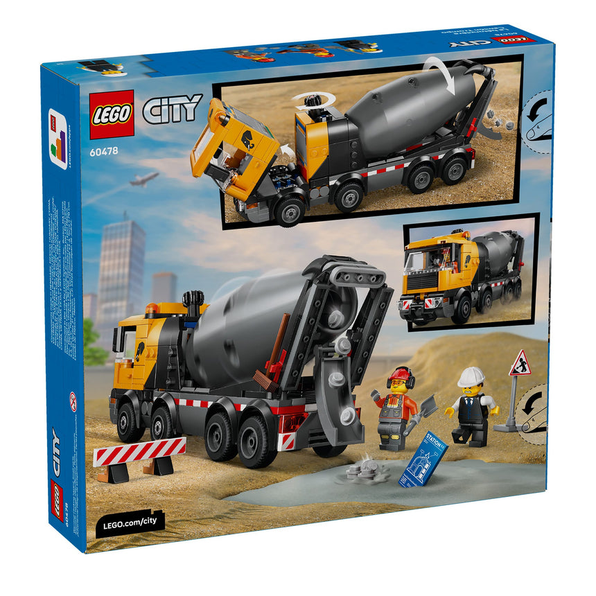 LEGO® City La bétonnière-LEGO®-LGO-60478-CLÉMENT