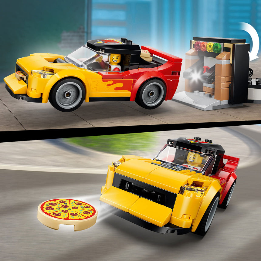 LEGO® City La pizzeria et ses véhicules de livraison-LEGO®-LGO-60496-CLÉMENT