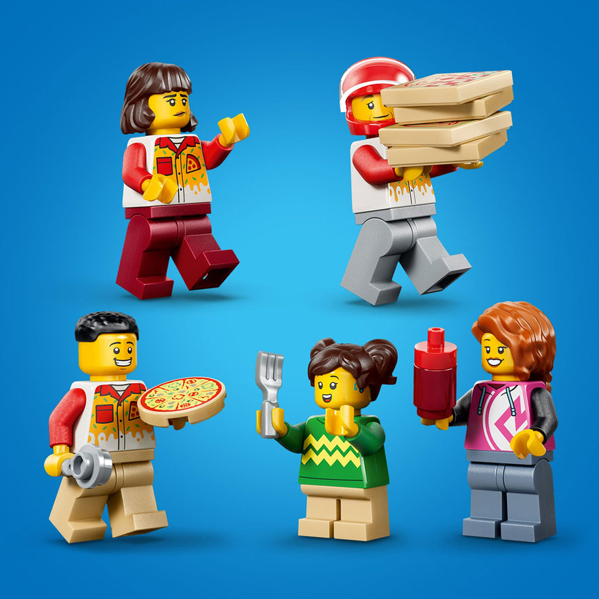 LEGO® City La pizzeria et ses véhicules de livraison-LEGO®-LGO-60496-CLÉMENT