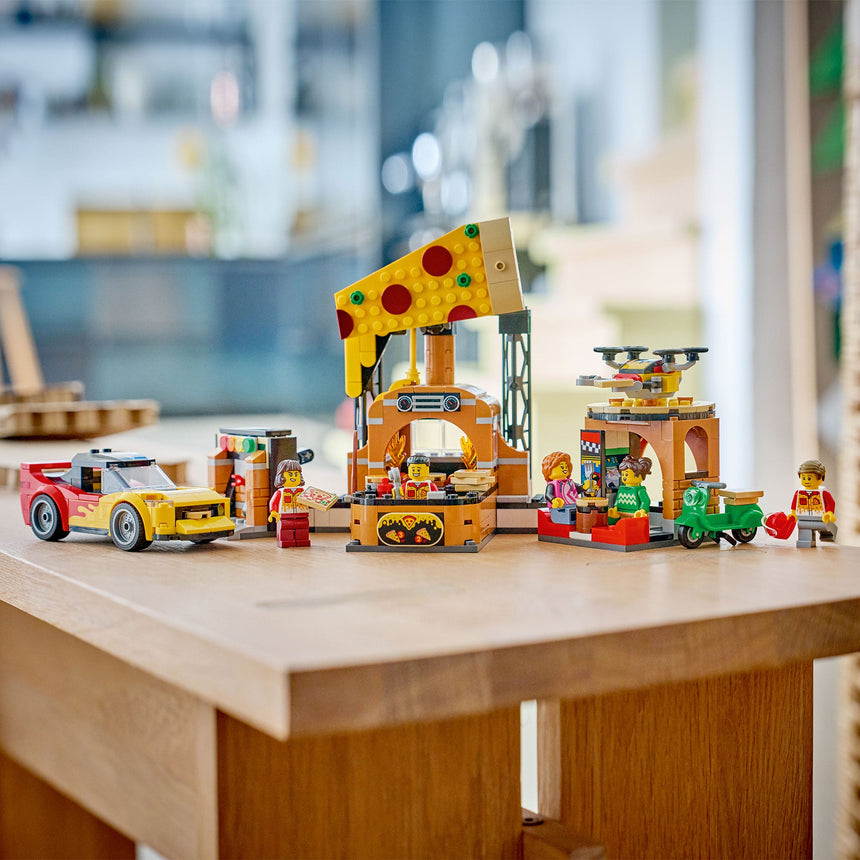 LEGO® City La pizzeria et ses véhicules de livraison-LEGO®-LGO-60496-CLÉMENT