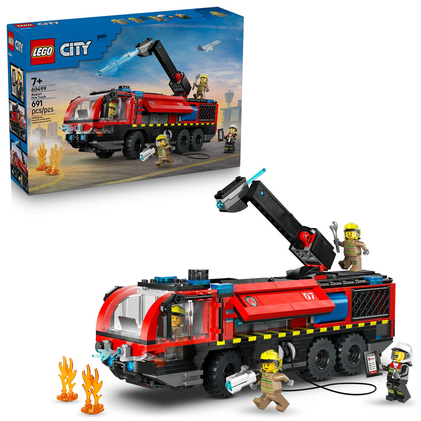 LEGO® City Le camion de pompiers de l’aéroport-LEGO®-LGO-60499-CLÉMENT