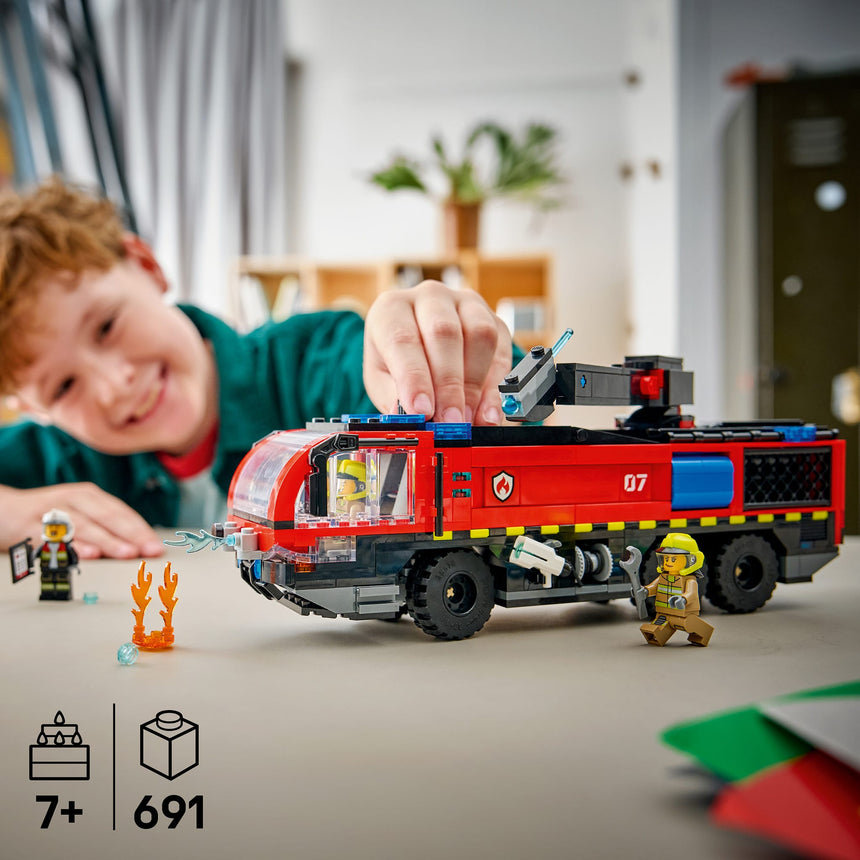 LEGO® City Le camion de pompiers de l’aéroport-LEGO®-LGO-60499-CLÉMENT