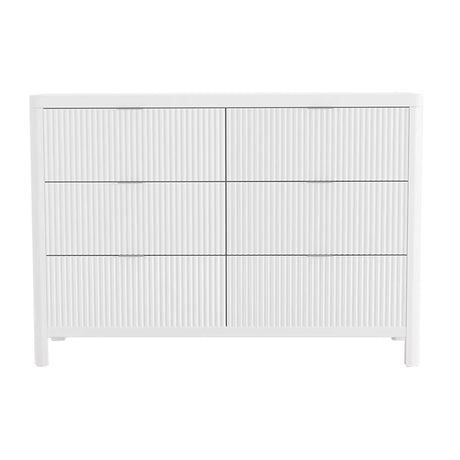 Commode 6 Tiroirs Milano - Blanc-Lil Angels-LIL-MILANOBUREAU-CLÉMENT