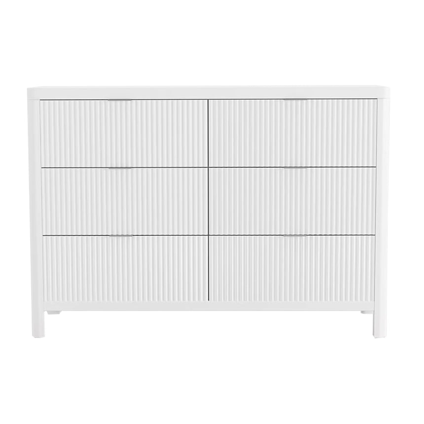 Commode 6 Tiroirs Milano - Blanc-Lil Angels-LIL-MILANOBUREAU-CLÉMENT