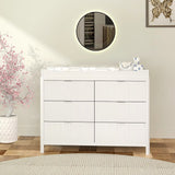 Commode 6 Tiroirs Milano - Blanc-Lil Angels-LIL-MILANOBUREAU-CLÉMENT