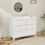 Commode 6 Tiroirs Milano - Blanc-Lil Angels-LIL-MILANOBUREAU-CLÉMENT