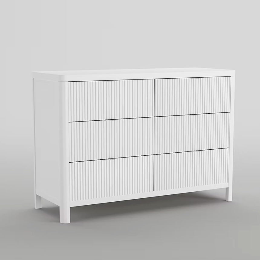 Commode 6 Tiroirs Milano - Blanc-Lil Angels-LIL-MILANOBUREAU-CLÉMENT