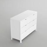 Commode 6 Tiroirs Milano - Blanc-Lil Angels-LIL-MILANOBUREAU-CLÉMENT