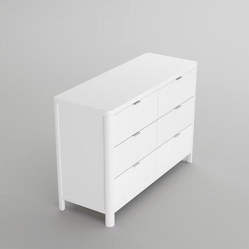 Commode 6 Tiroirs Milano - Blanc-Lil Angels-LIL-MILANOBUREAU-CLÉMENT