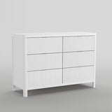Commode 6 Tiroirs Milano - Blanc-Lil Angels-LIL-MILANOBUREAU-CLÉMENT