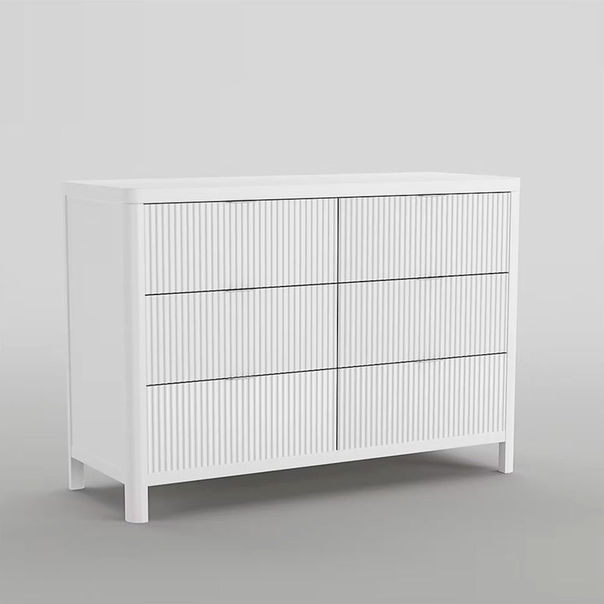 Commode 6 Tiroirs Milano - Blanc-Lil Angels-LIL-MILANOBUREAU-CLÉMENT