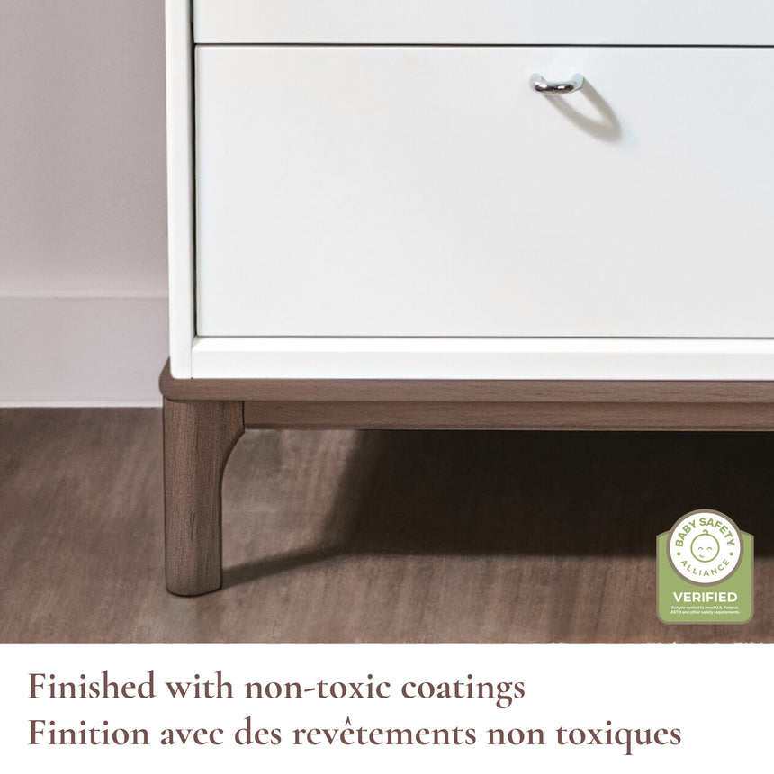 Commode 6 Tiroirs Laurel - Noir/Noyer-Little Seeds-LIS-CG007SCBP-CLÉMENT