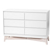 Commode 6 Tiroirs Pala - Blanc/Taupe-Little Seeds-LIS-CG011WPWS-CLÉMENT