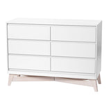 Commode 6 Tiroirs Pala - Blanc/Taupe-Little Seeds-LIS-CG011WPWS-CLÉMENT