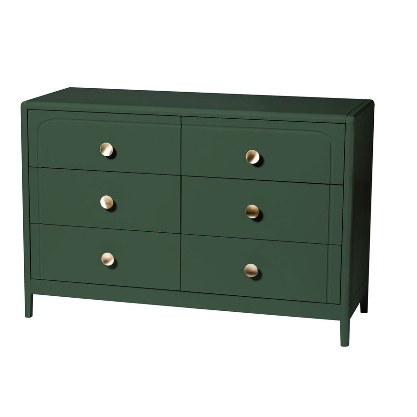 Commode à 6 tiroirs Briar - Vert-Little Seeds-LIS-CG023BPG-CLÉMENT