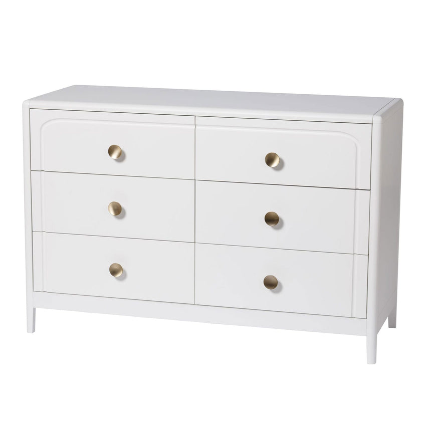 Commode à 6 tiroirs Briar - Blanc-Little Seeds-LIS-CG023WHP-CLÉMENT