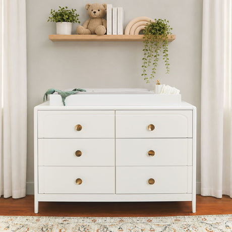 Commode à 6 tiroirs Briar - Blanc-Little Seeds-LIS-CG023WHP-CLÉMENT