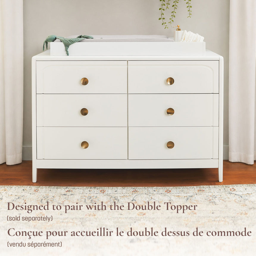 Commode à 6 tiroirs Briar - Blanc-Little Seeds-LIS-CG023WHP-CLÉMENT
