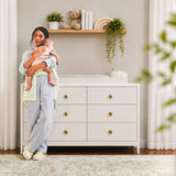 Commode à 6 tiroirs Briar - Blanc-Little Seeds-LIS-CG023WHP-CLÉMENT