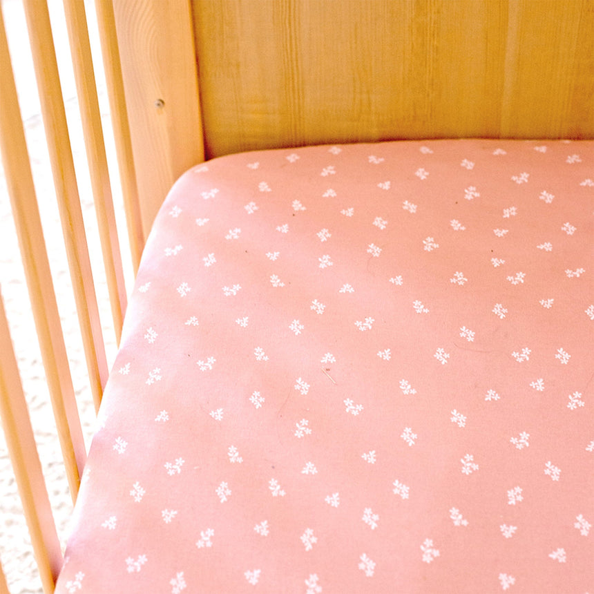 Drap Contour pour Lit de Bébé - Rose Dusty-Living Textiles-LIV-101222-CLÉMENT