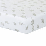 Drap Contour pour Lit de Bébé - Éléphant Gris-Living Textiles-LIV-101223-CLÉMENT