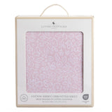 Drap Contour pour Lit de Bébé - Fleurs Roses-Living Textiles-LIV-101225-CLÉMENT
