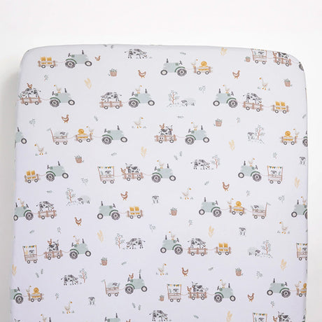 Drap Contour pour Lit de Bébé - Tracteurs-Living Textiles-LIV-101226-CLÉMENT