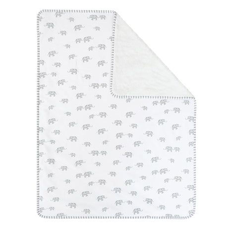 Couverture Sherpa - Eléphant Gris-Living Textiles-LIV-203301-CLÉMENT