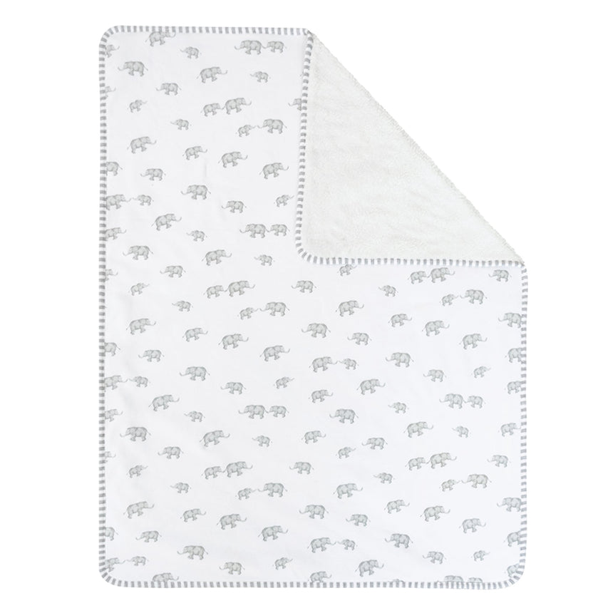 Couverture Sherpa - Eléphant Gris-Living Textiles-LIV-203301-CLÉMENT