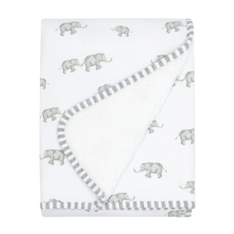 Couverture Sherpa - Eléphant Gris-Living Textiles-LIV-203301-CLÉMENT