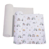 Couverture en Coton (2) - Tracteurs-Living Textiles-LIV-203307-CLÉMENT