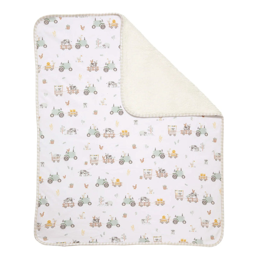 Couverture en Sherpa - Tracteurs-Living Textiles-LIV-203308-CLÉMENT