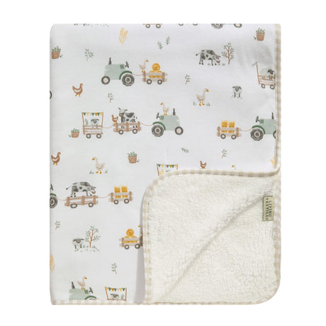 Couverture en Sherpa - Tracteurs-Living Textiles-LIV-203308-CLÉMENT