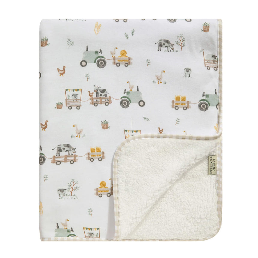 Couverture en Sherpa - Tracteurs-Living Textiles-LIV-203308-CLÉMENT