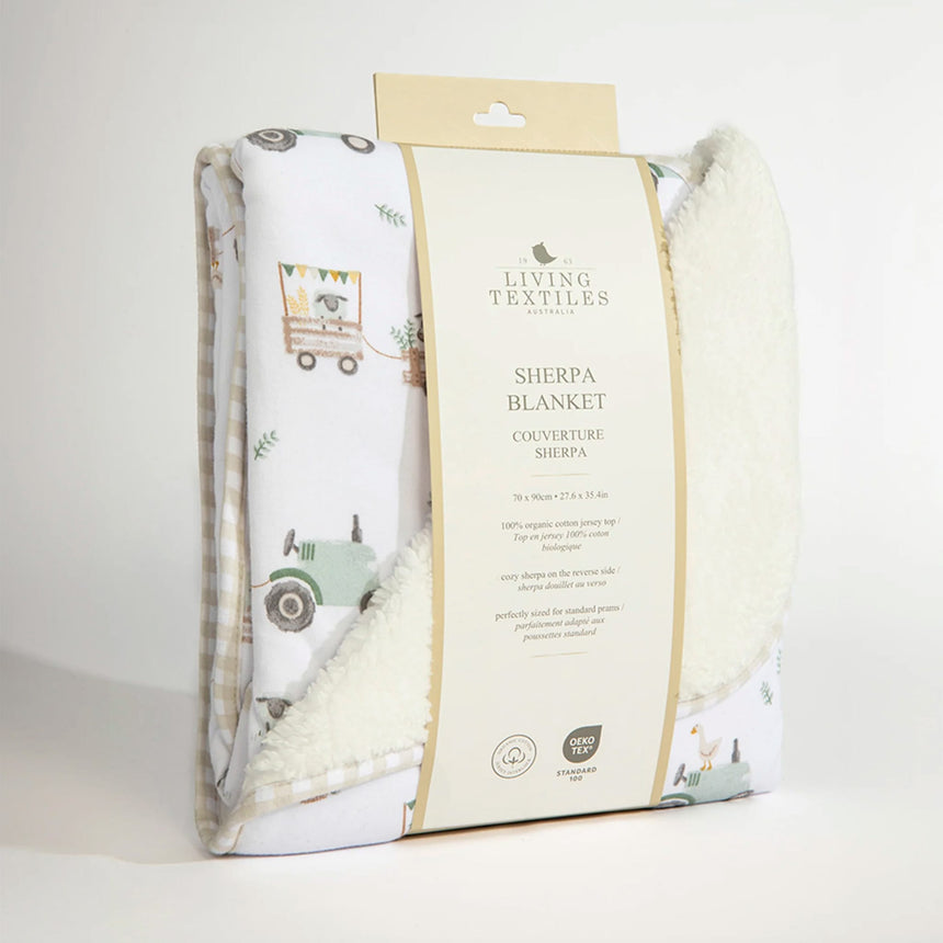 Couverture en Sherpa - Tracteurs-Living Textiles-LIV-203308-CLÉMENT