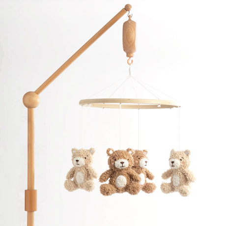 Mobile Musical Bois Oursons-Living Textiles-LIV-505053-CLÉMENT