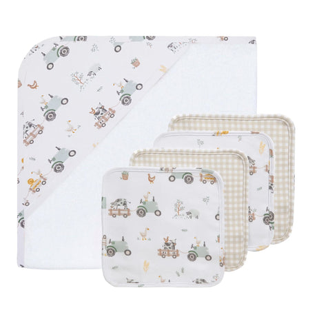 Ensemble pour le Bain 5 Pièces - Tracteurs-Living Textiles-LIV-735033-CLÉMENT