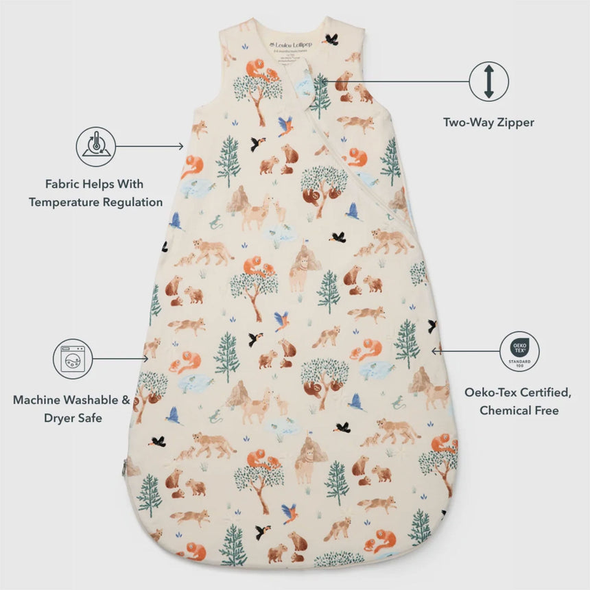 Sac de Nuit Mousseline Bambou 0-36mois - Lama-Loulou Lollipop-LL2-BA9004ULLA-CLÉMENT