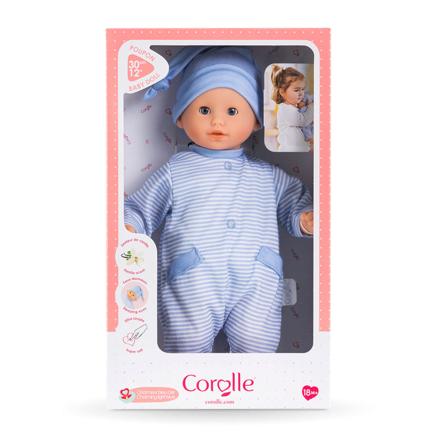 Bébé Calin Charmeur Bleu Ciel-Corolle-LLE-185100890-CLÉMENT